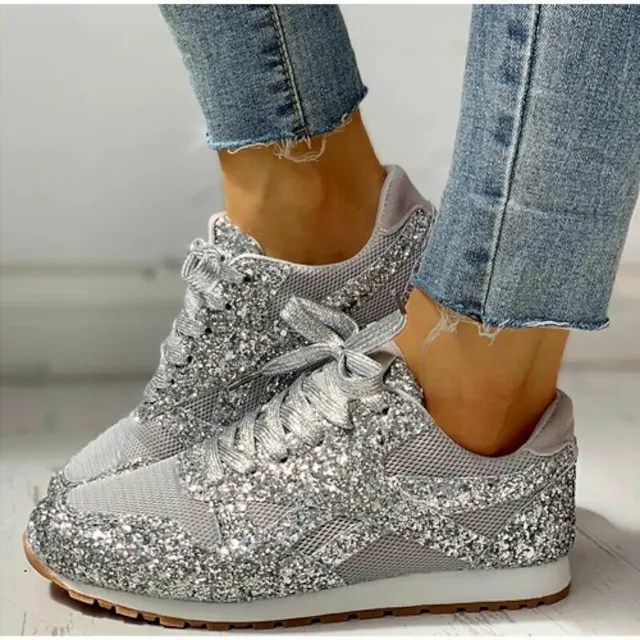 (Clearance Sale⚡) Women's Trainers Athletic Bling Bling Sneakers