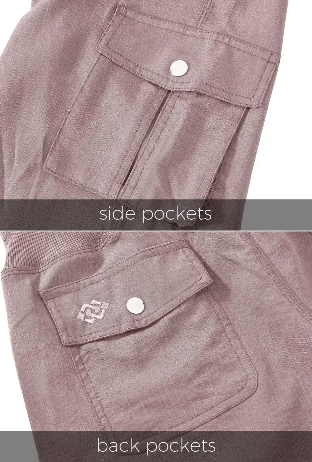 MoFiz Womens Capris with Pockets Loose Fit Casual Capri Pants Dressy Lightweight Ladies Baggy Cargo Pants for Hiking