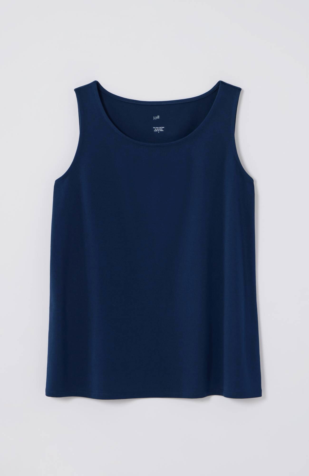 pima-stretch knit tank