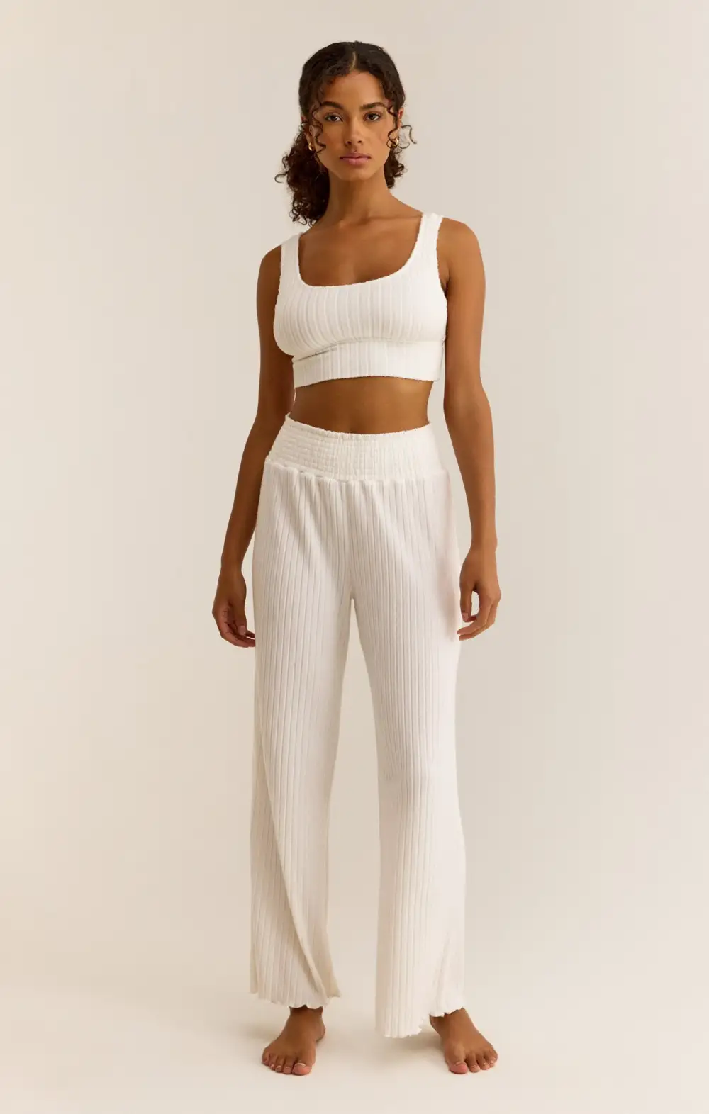 Dawn Smocked Rib Pant