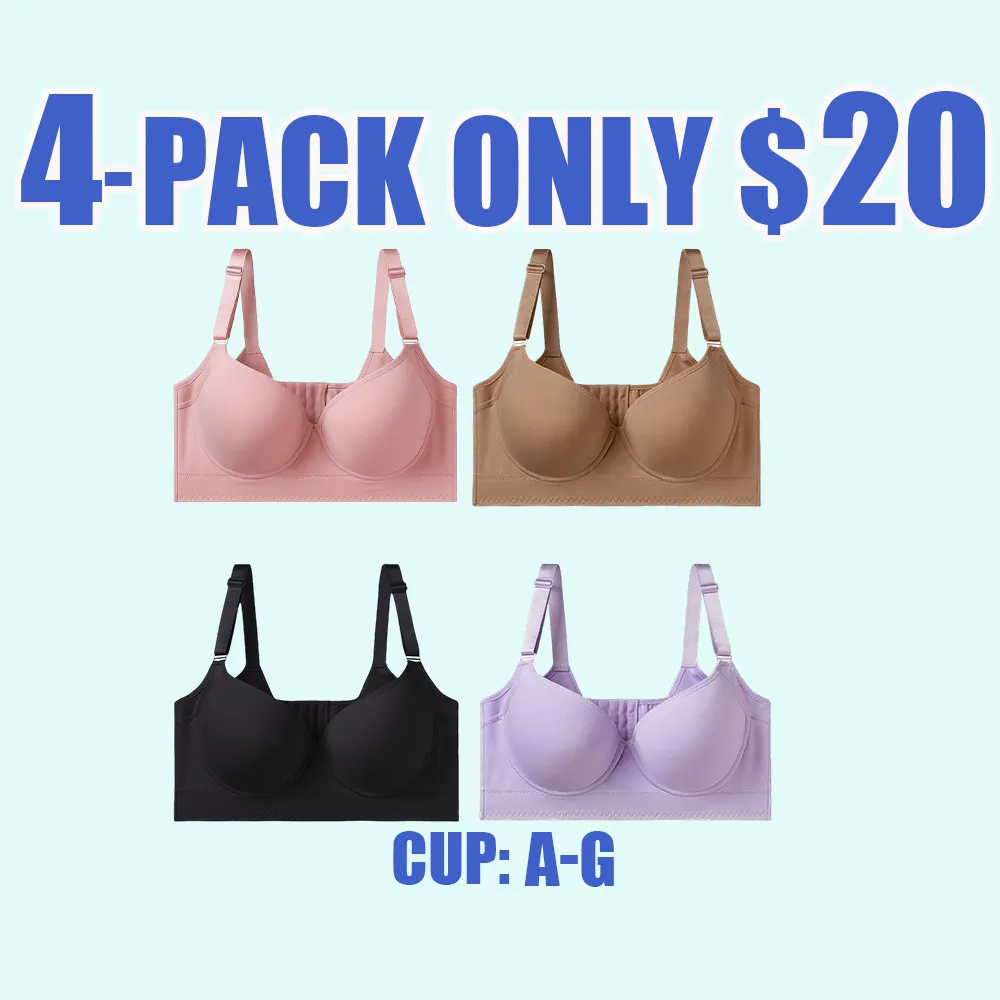 New-Plus size girls' bra, comfortable, slimming and anti-sagging