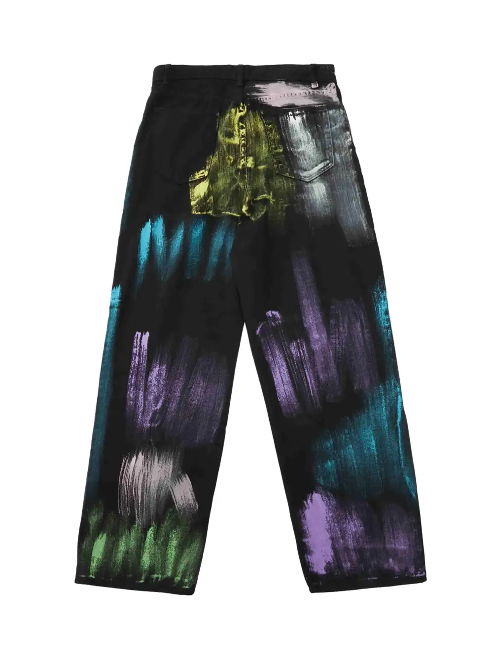 Watercolor Print Jeans - 1582