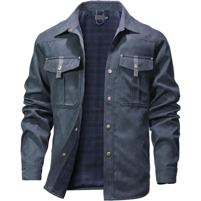 Men's Flannel Lined Smock Jacket