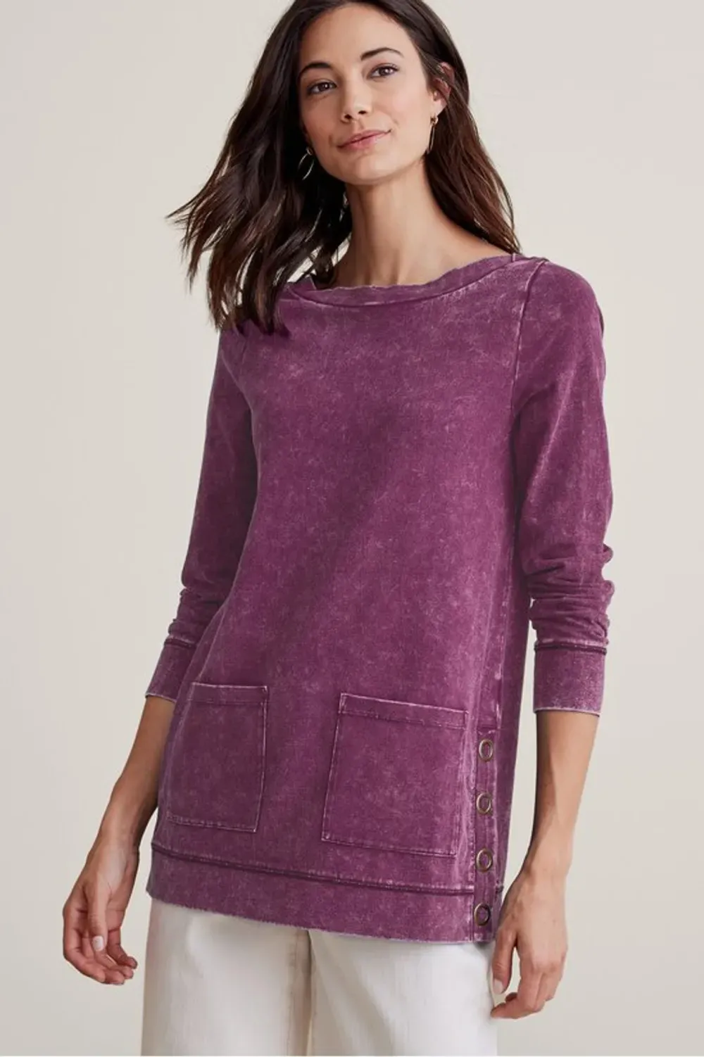 Colorful Washed Make It Snappy Tunic