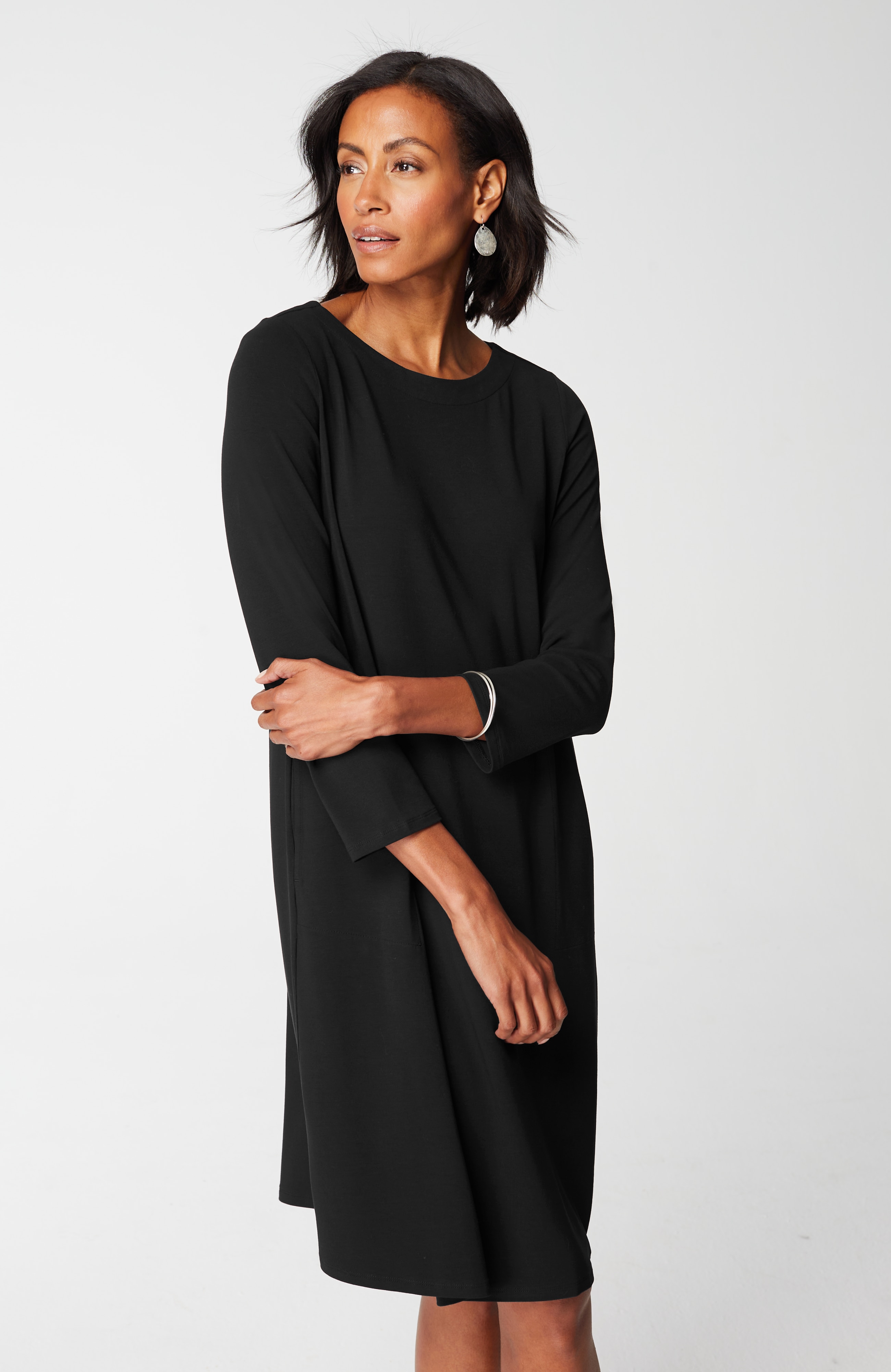 Wearever Knit Pleat-Back Dress