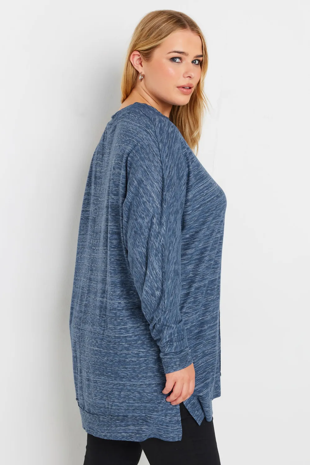 YOURS LUXURY Curve Grey Front Seam Detail Jumper