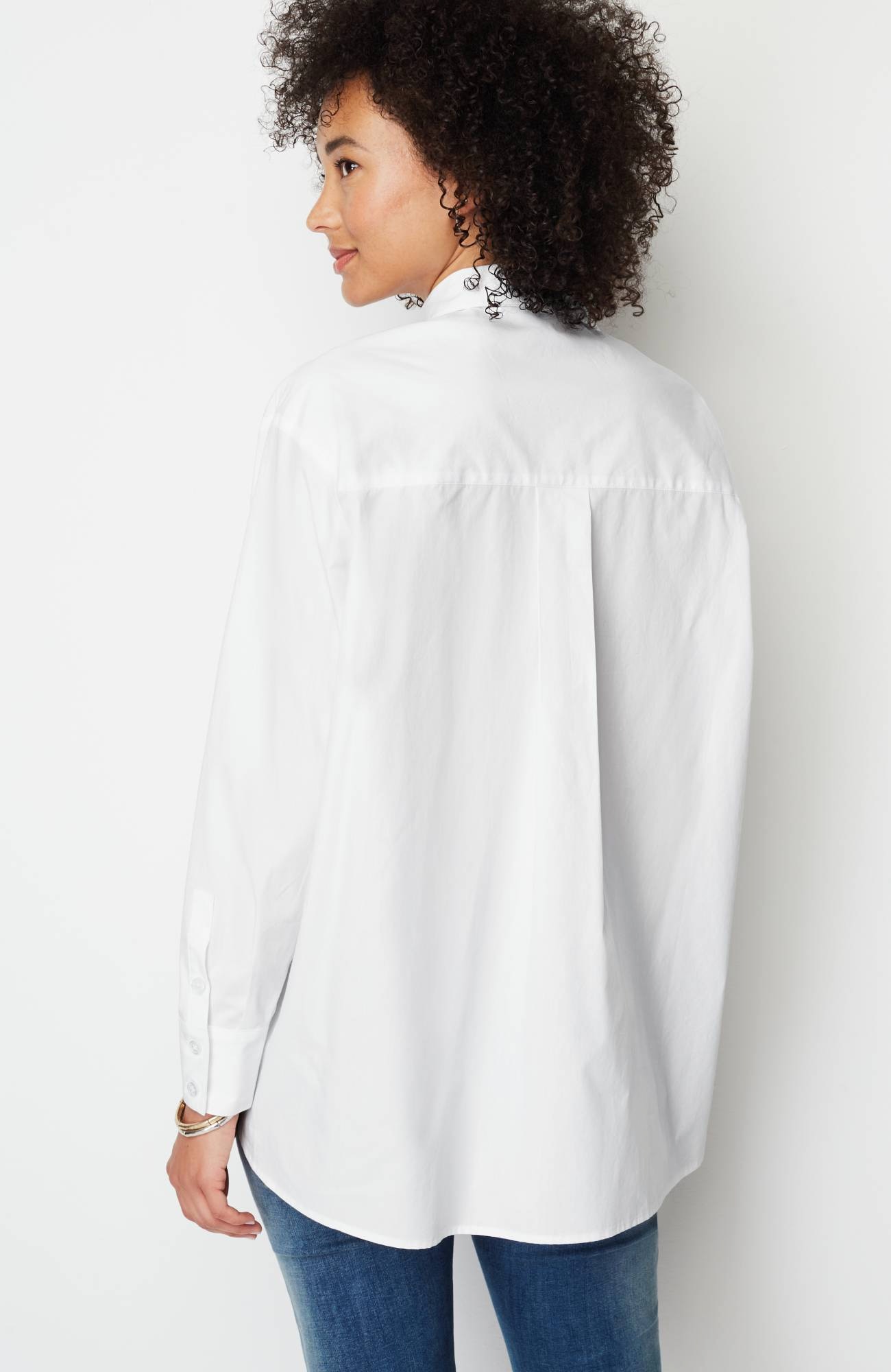 Oversized Cotton Poplin Tunic