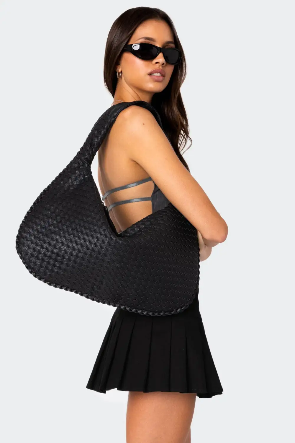 Woven Leather Bag