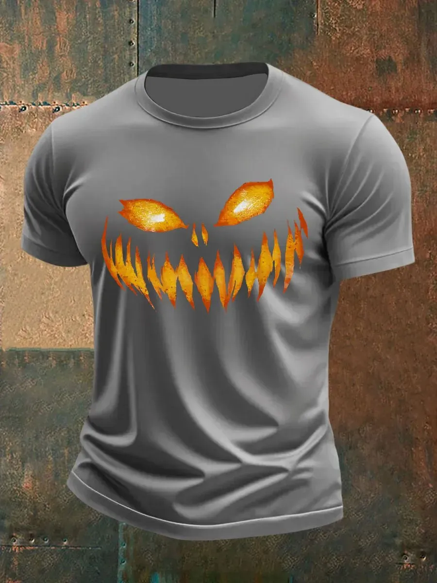Men's Autumn Pumpkin Devil T-shirt