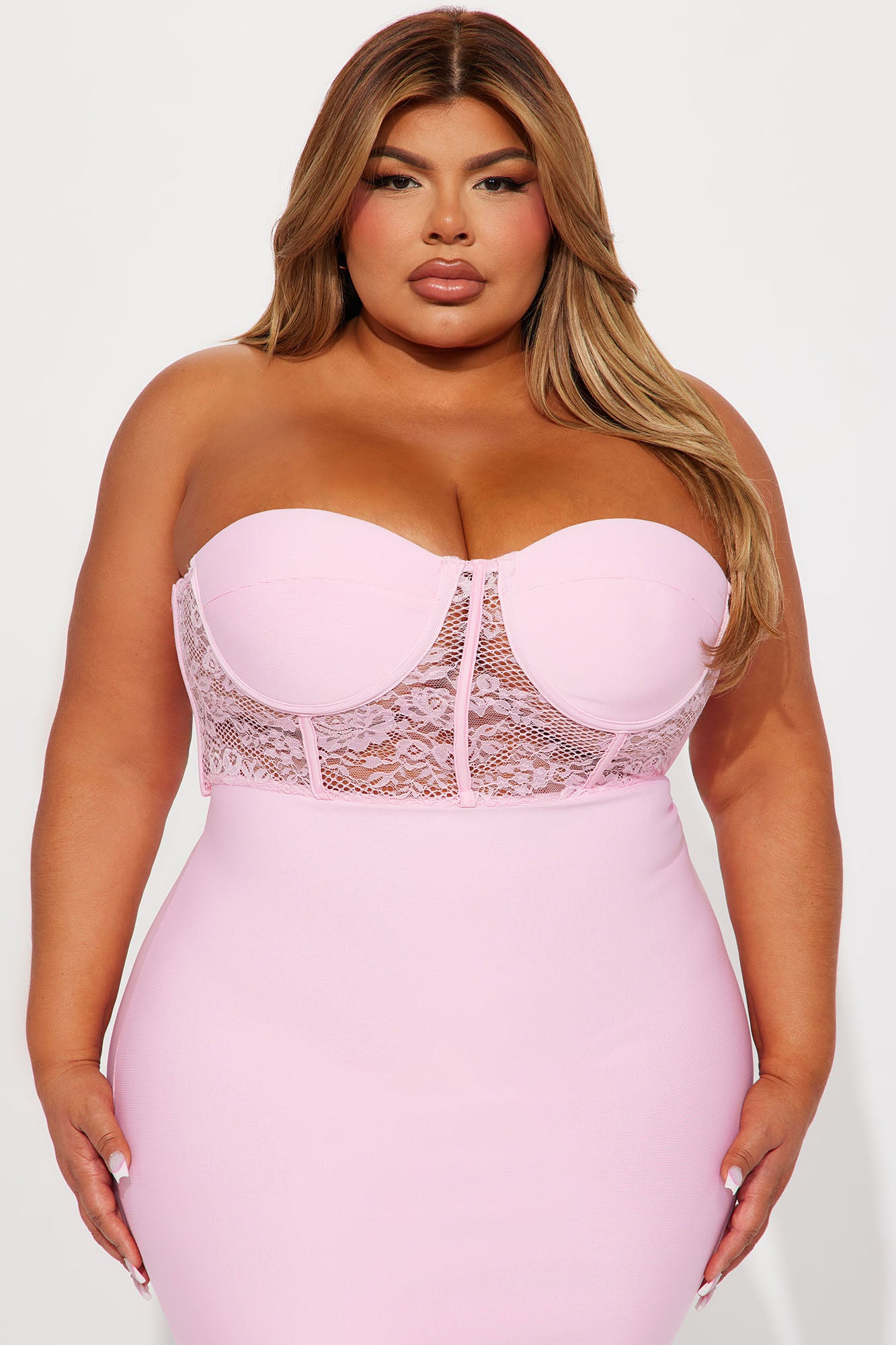 Janie Bandage Gown - Pink