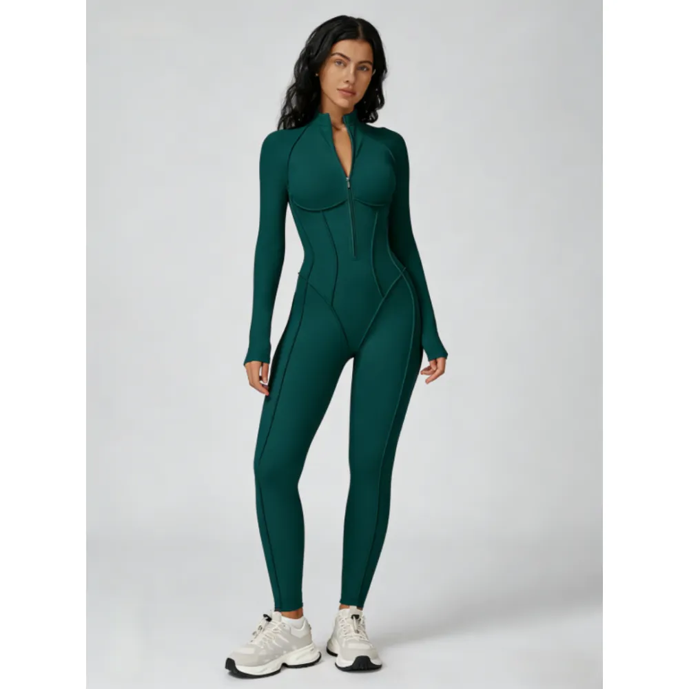 Women's Zippered High-Neck Shaping Bodysuit