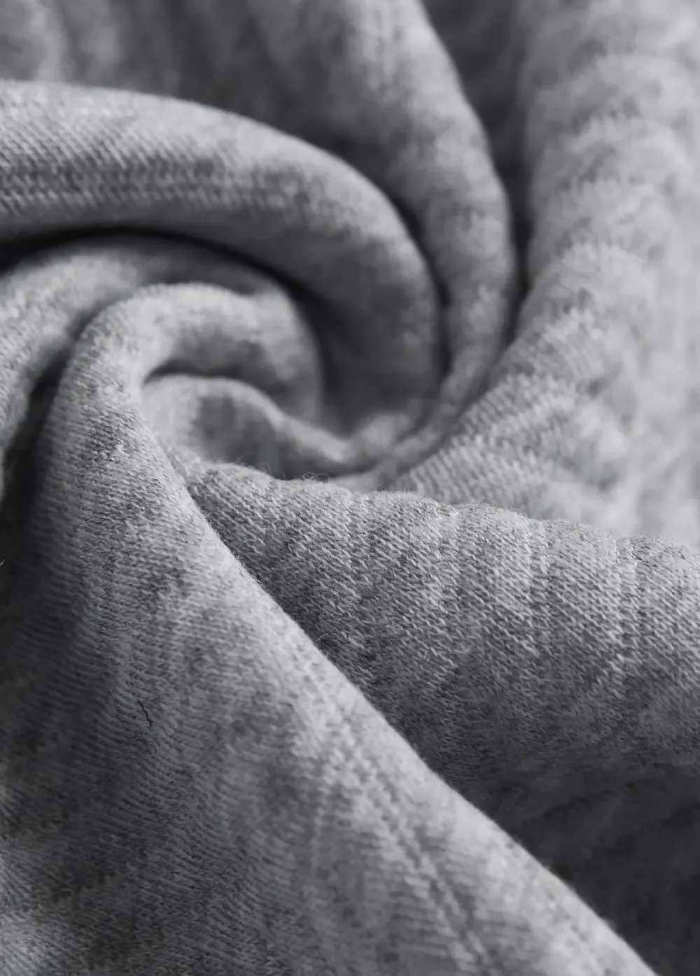 Light Grey Button Long Sleeve Split Neck Sweatshirt