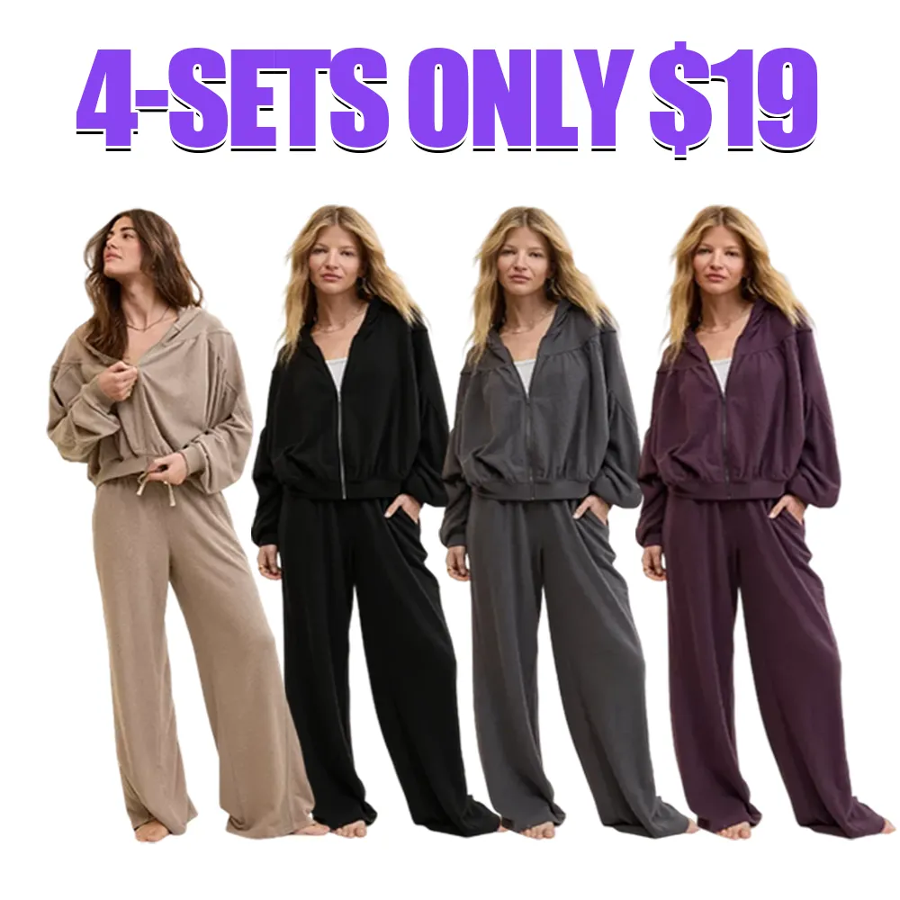 Women's 2-Piece Set: Soft Life Full Zip Sweatshirt & Soft Life Trouser