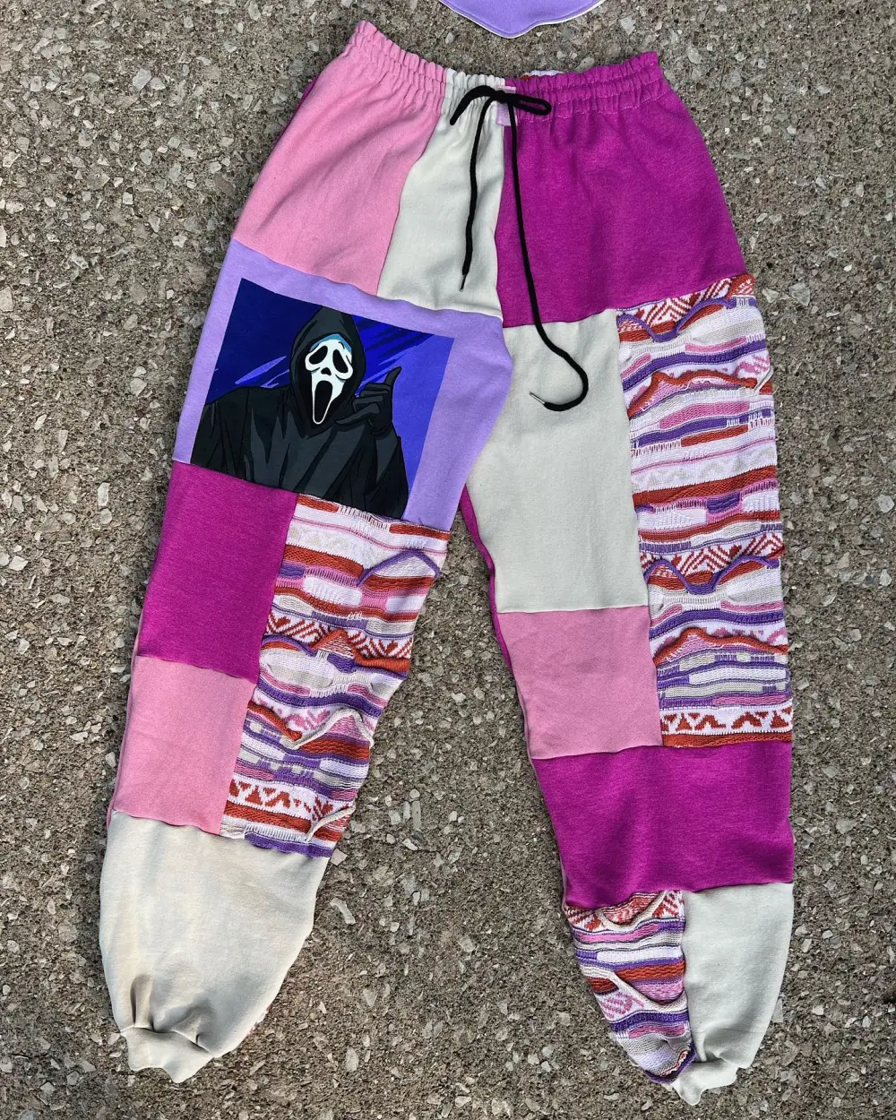 Purple sweatpants how perfect and cozy piece for your Halloween day