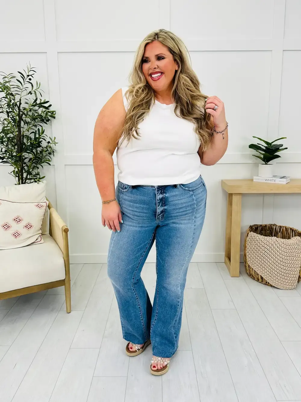 Long and Lean MOCO Exclusive Tummy Control Flare Jeans