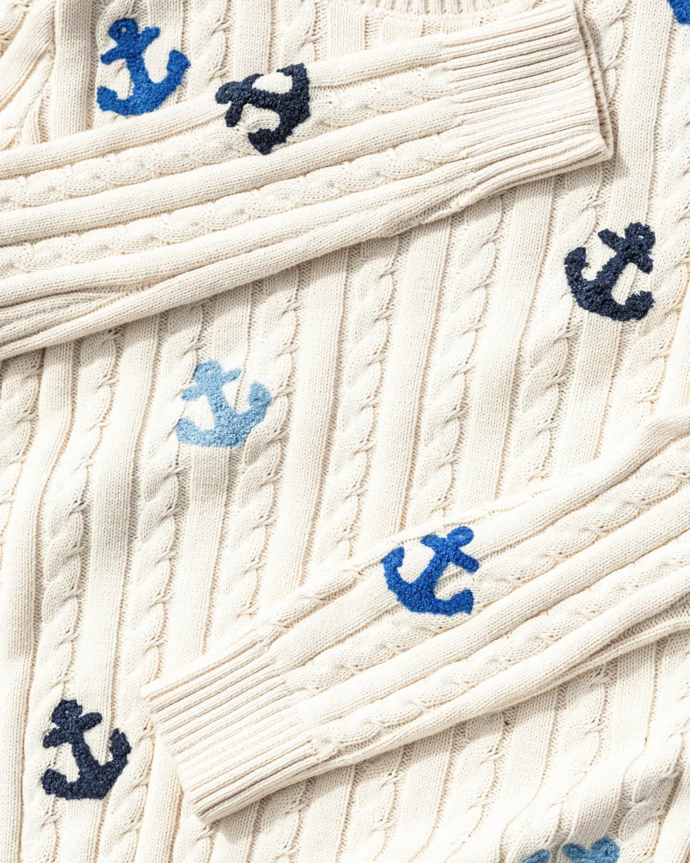 Anchors Aweigh Cable Knit Sweater
