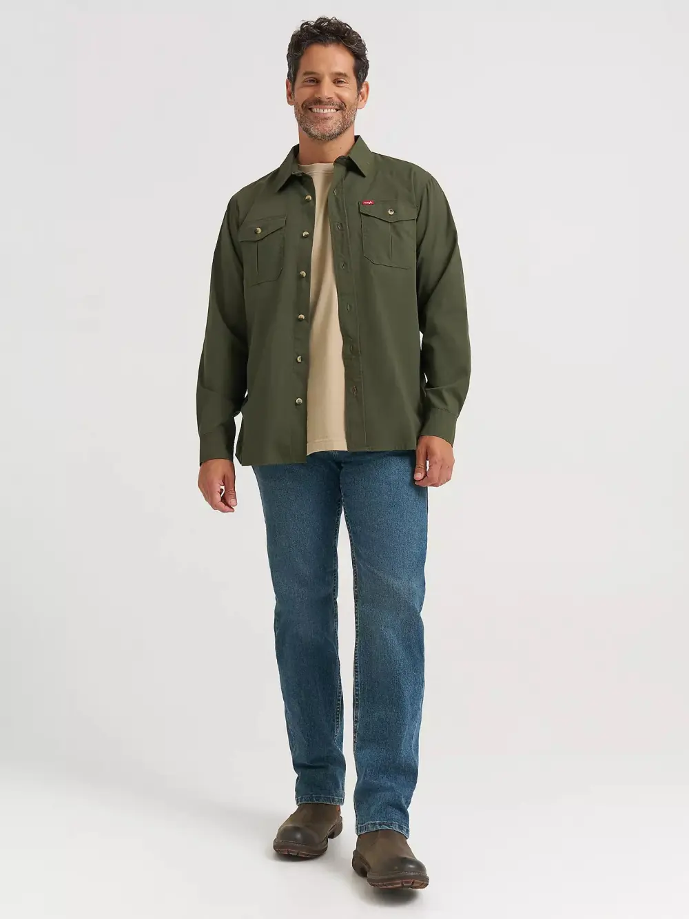 WRANGLER FIVE STAR PREMIUM PERFORMANCE SERIES REGULAR FIT JEAN IN LIGHT WASH