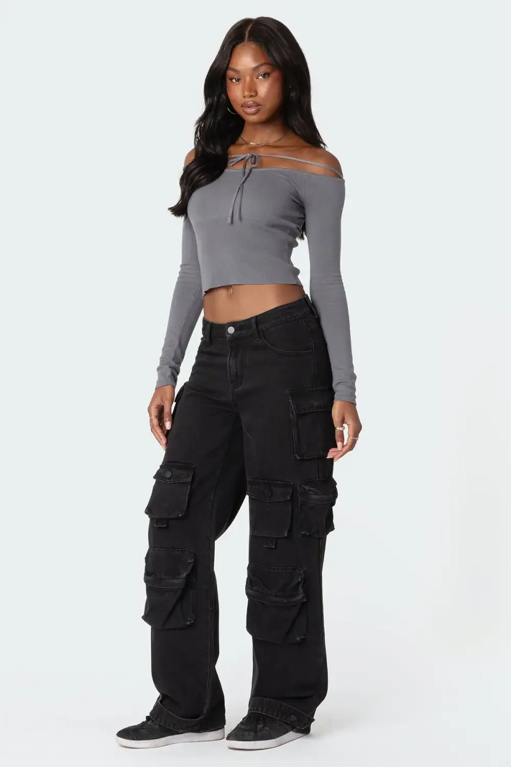 Jane Tie Front Knit Top