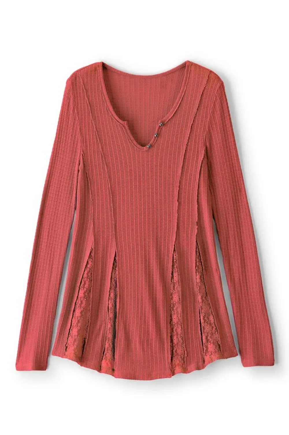 So Smitten Long Sleeve Pointelle Top