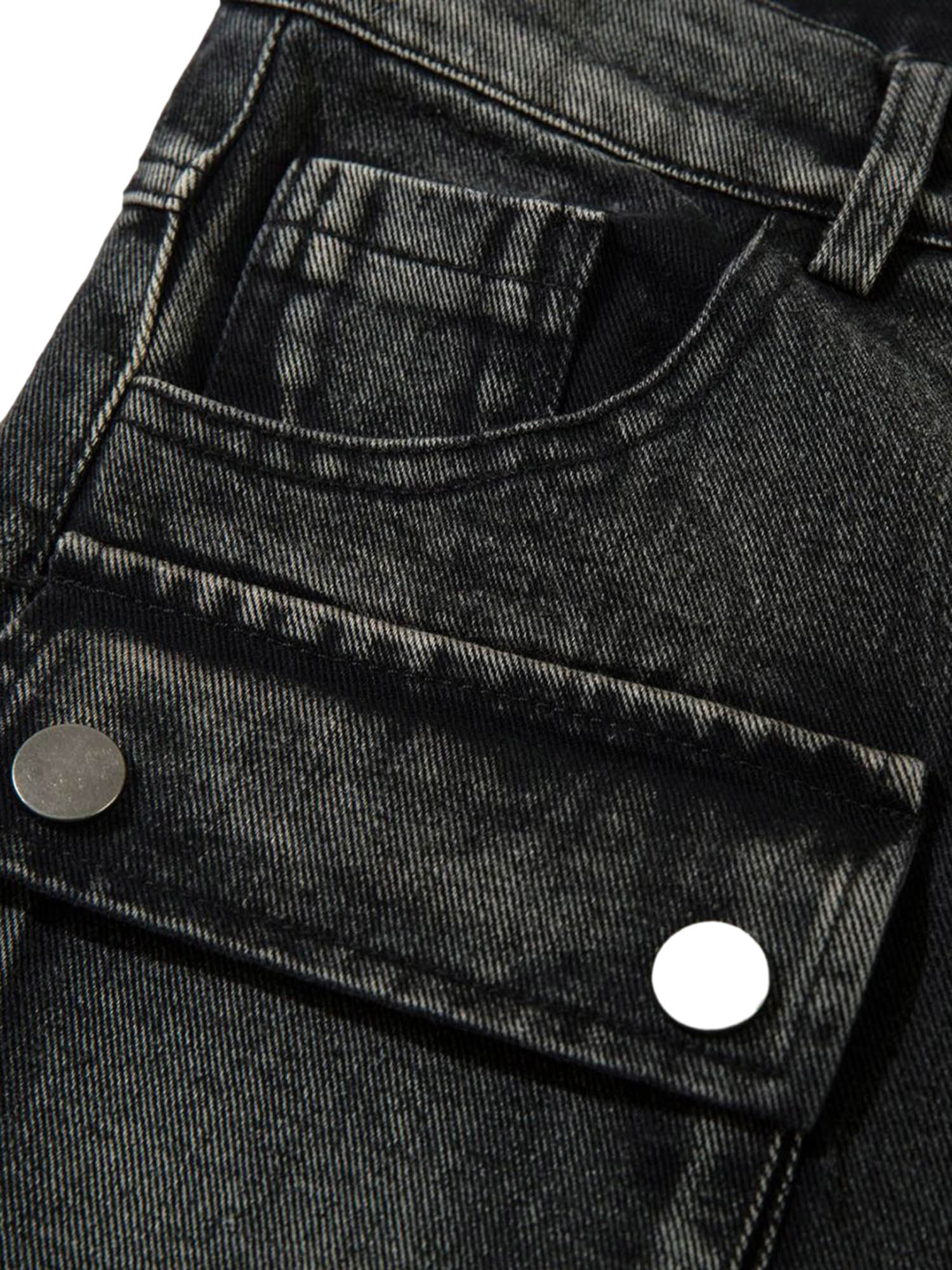 High Street Embroidery Hip-Hop Jeans - 2122