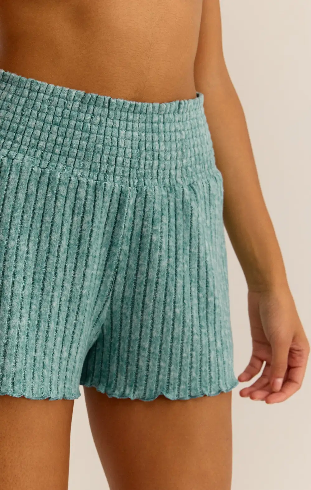 Dawn Smocked Rib Short