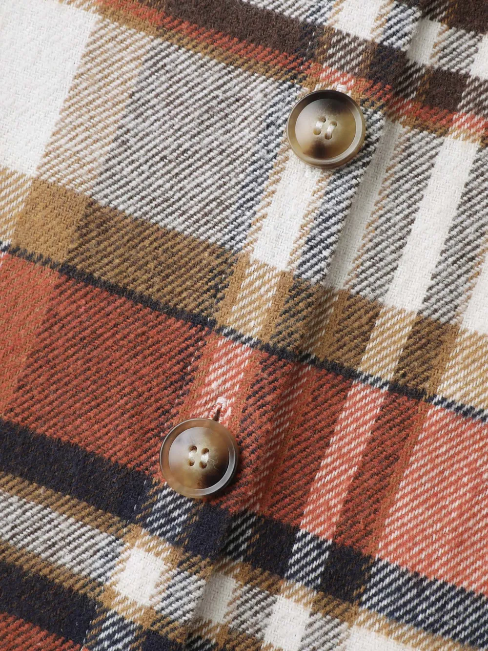 Plaid Print Color Contrast Hooded Vest