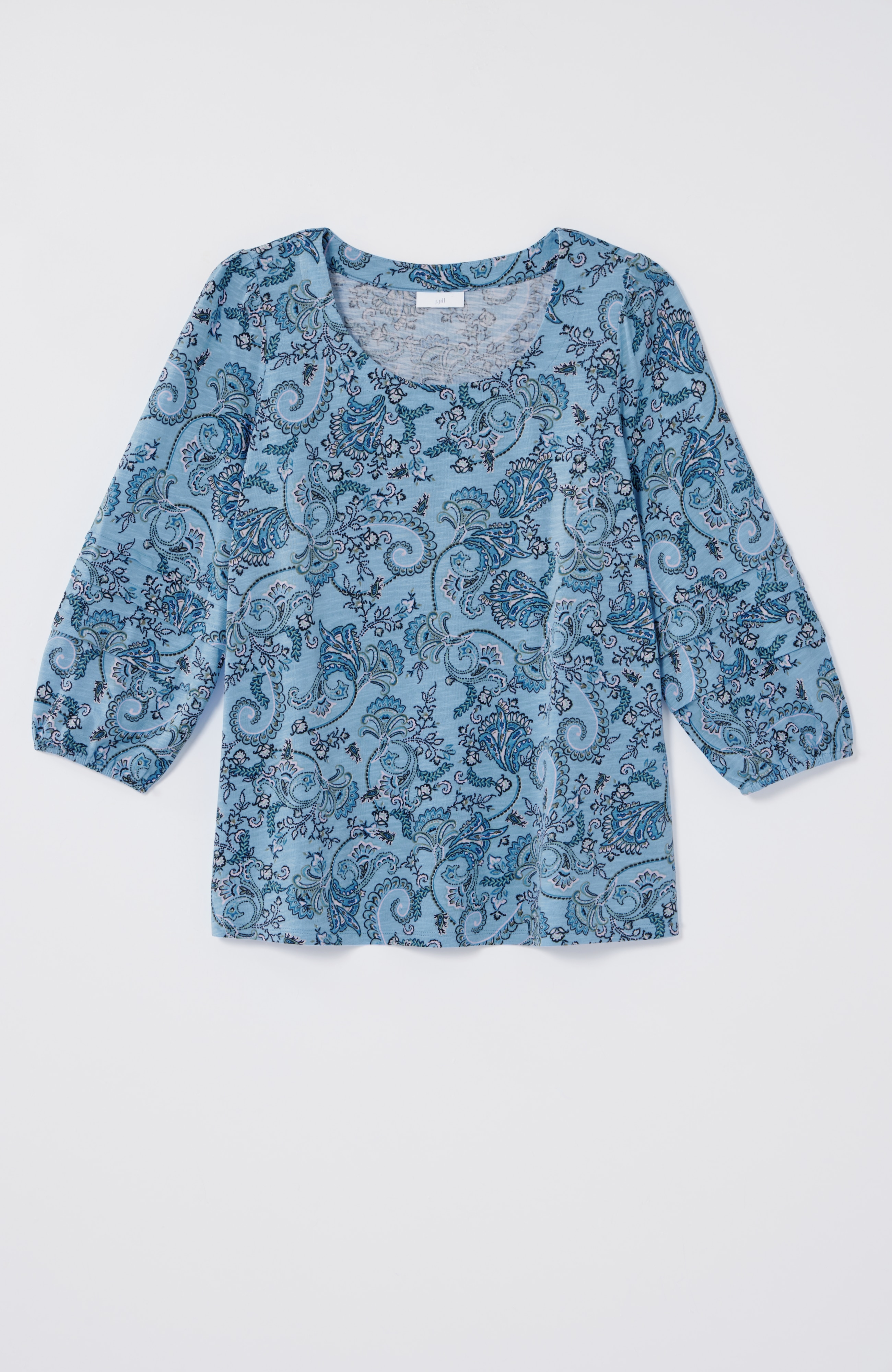 Pleated-Sleeve Tee