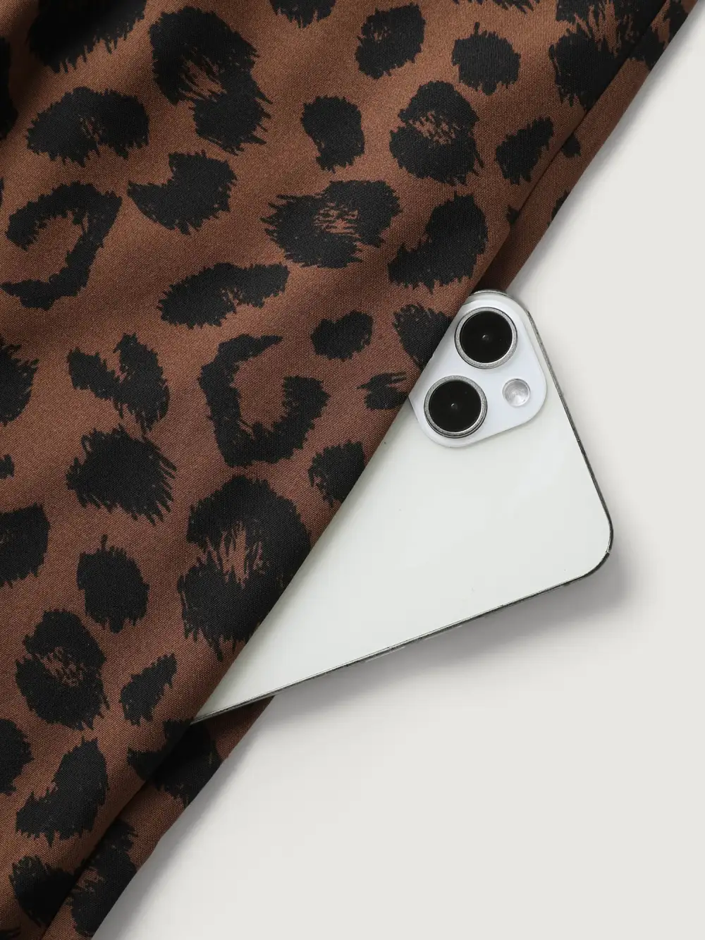 Leopard Print Shirred Shoulder Ties Jumpsuit