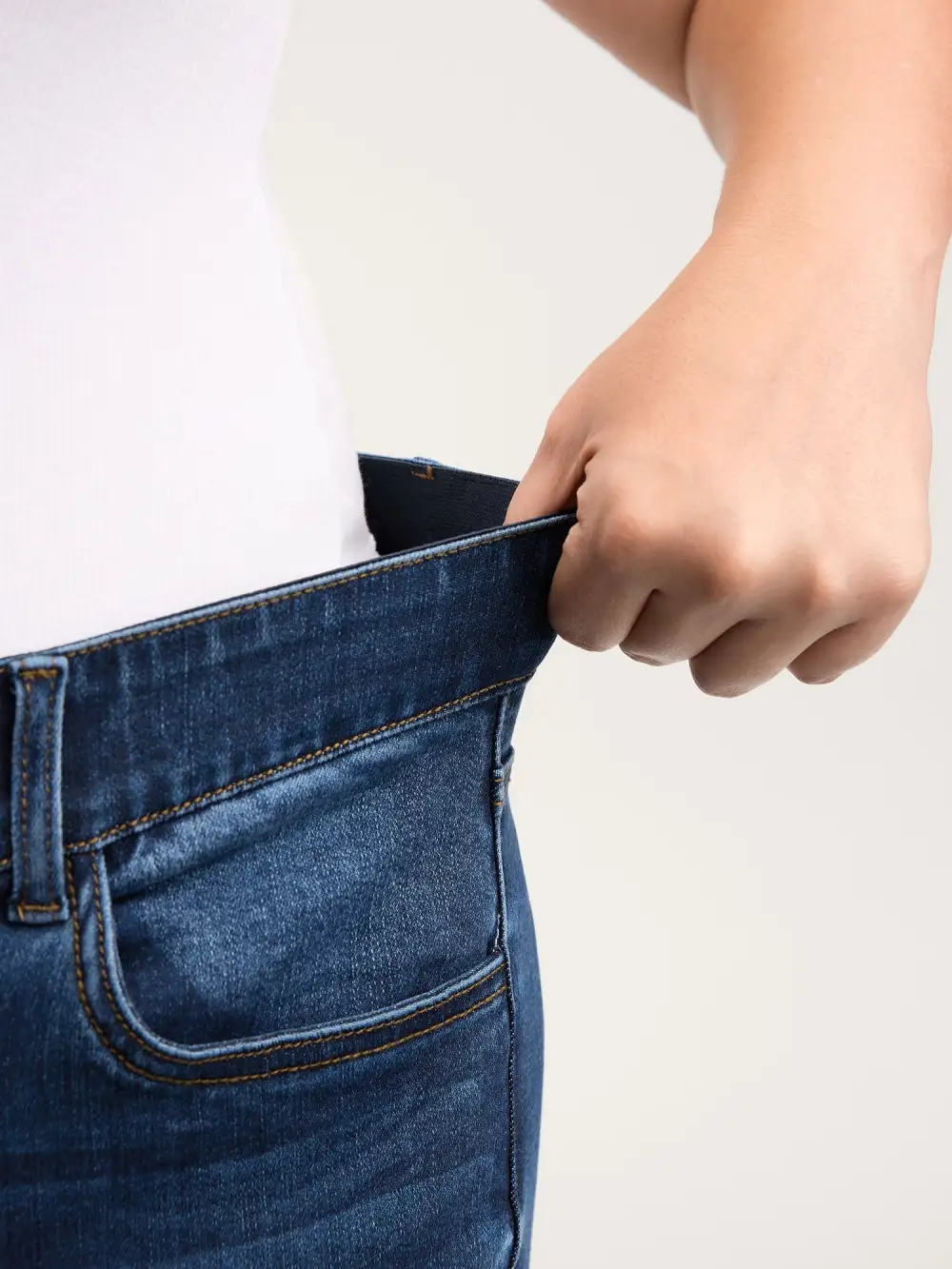 Stretchy Mid-Rise Skinny-Fit Jeans