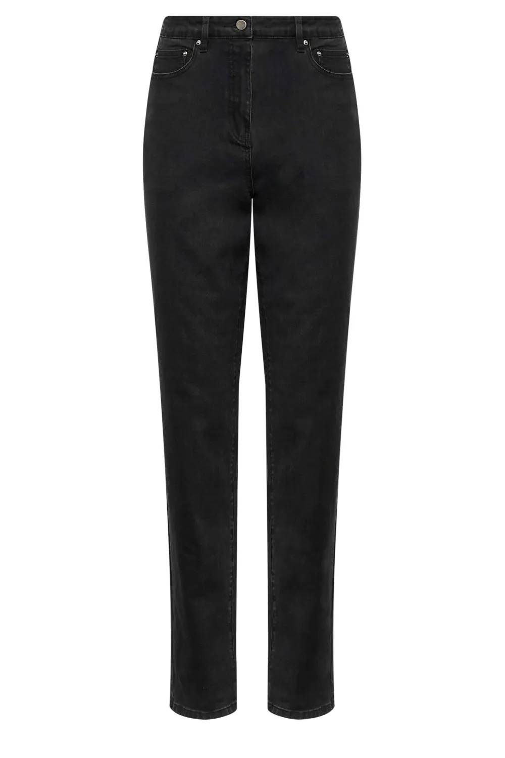 LTS Tall Indigo Blue Washed UNA Stretch Mom Jeans