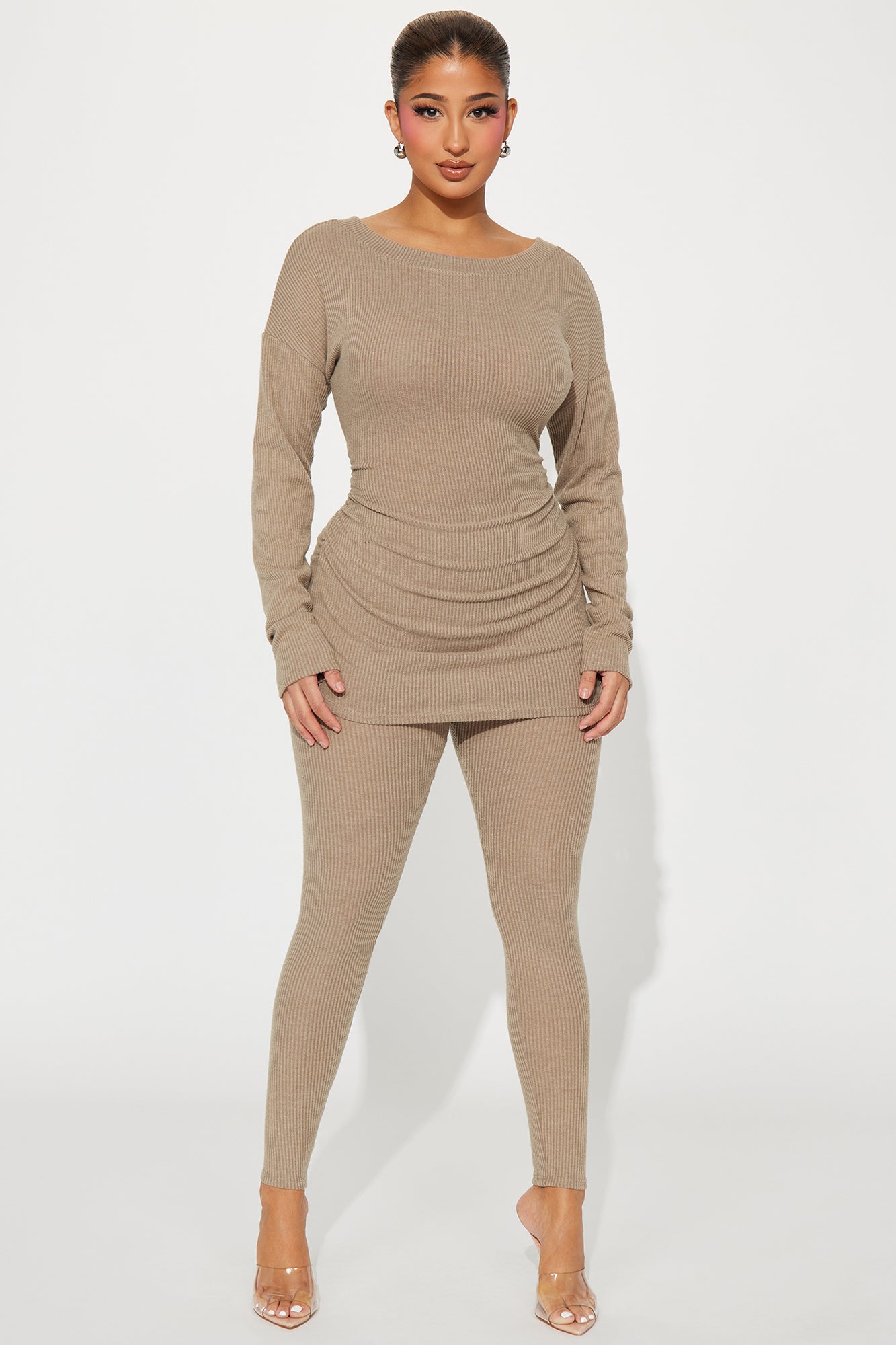 Watch Me Legging Set - Camel