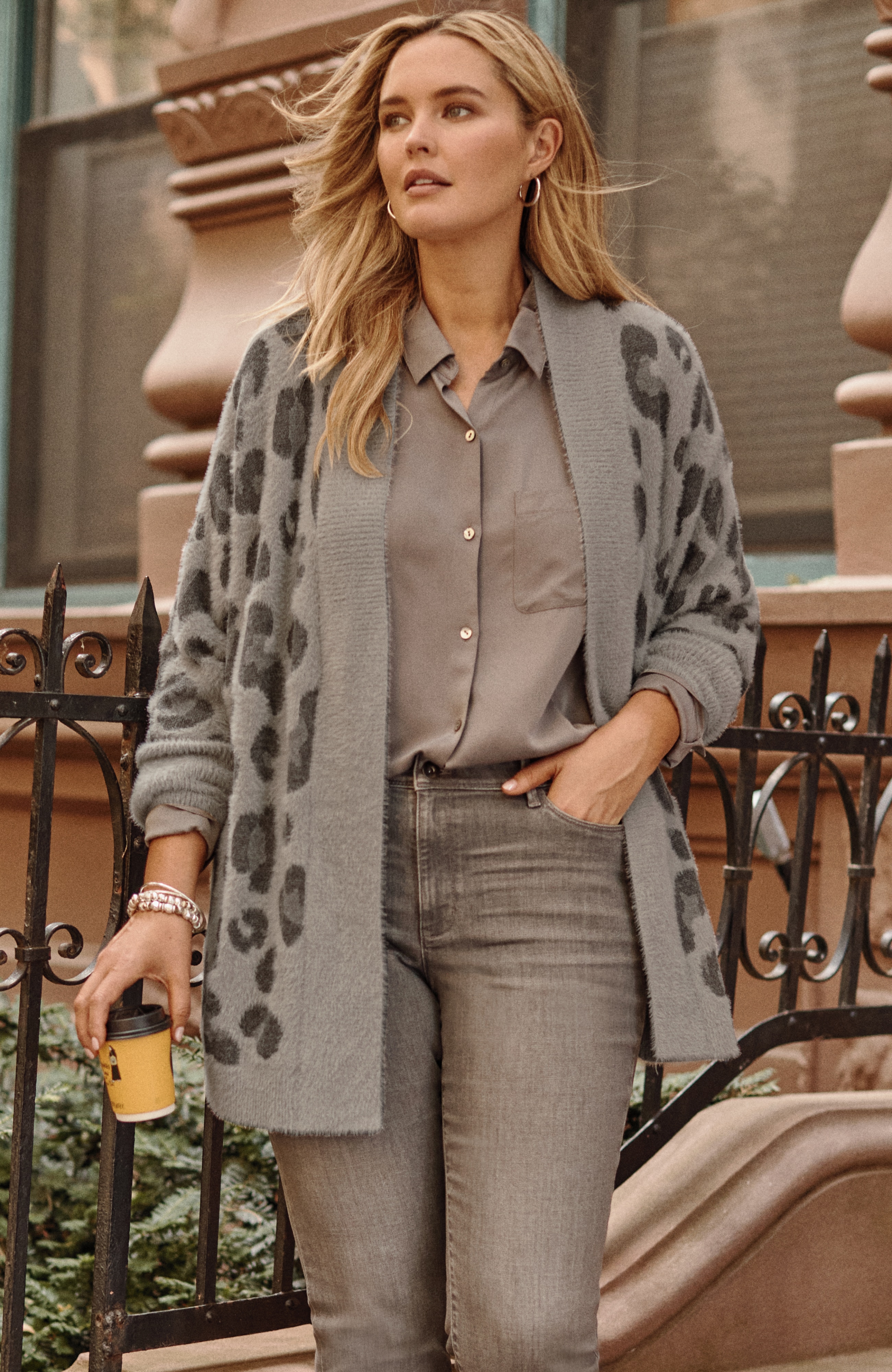 Leopard-Pattern Cardi