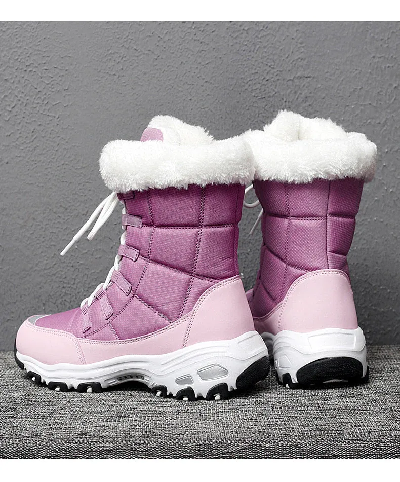 EVERYDAY FAUX FUR TRIM WATERPROOF WOMEN'S BOOTIE