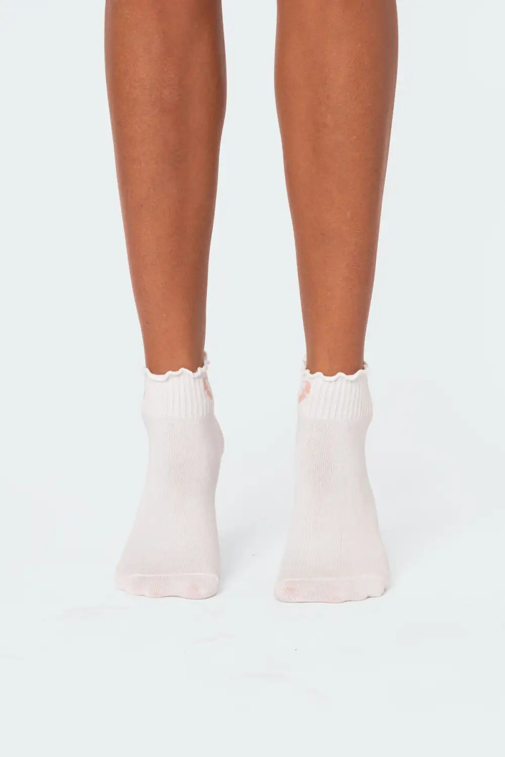 Printed Frill Hem Socks