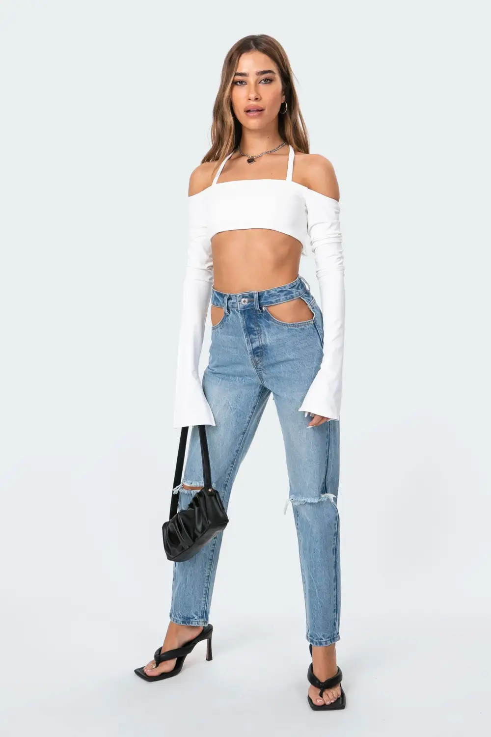 Aliyah Off Shoulder Crop Top