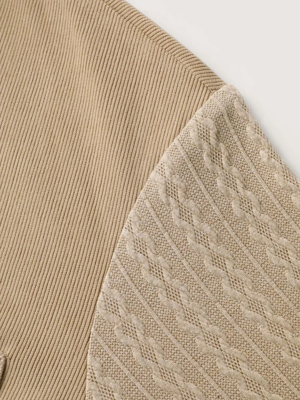 High-Low Hem Color Contrast Jacket