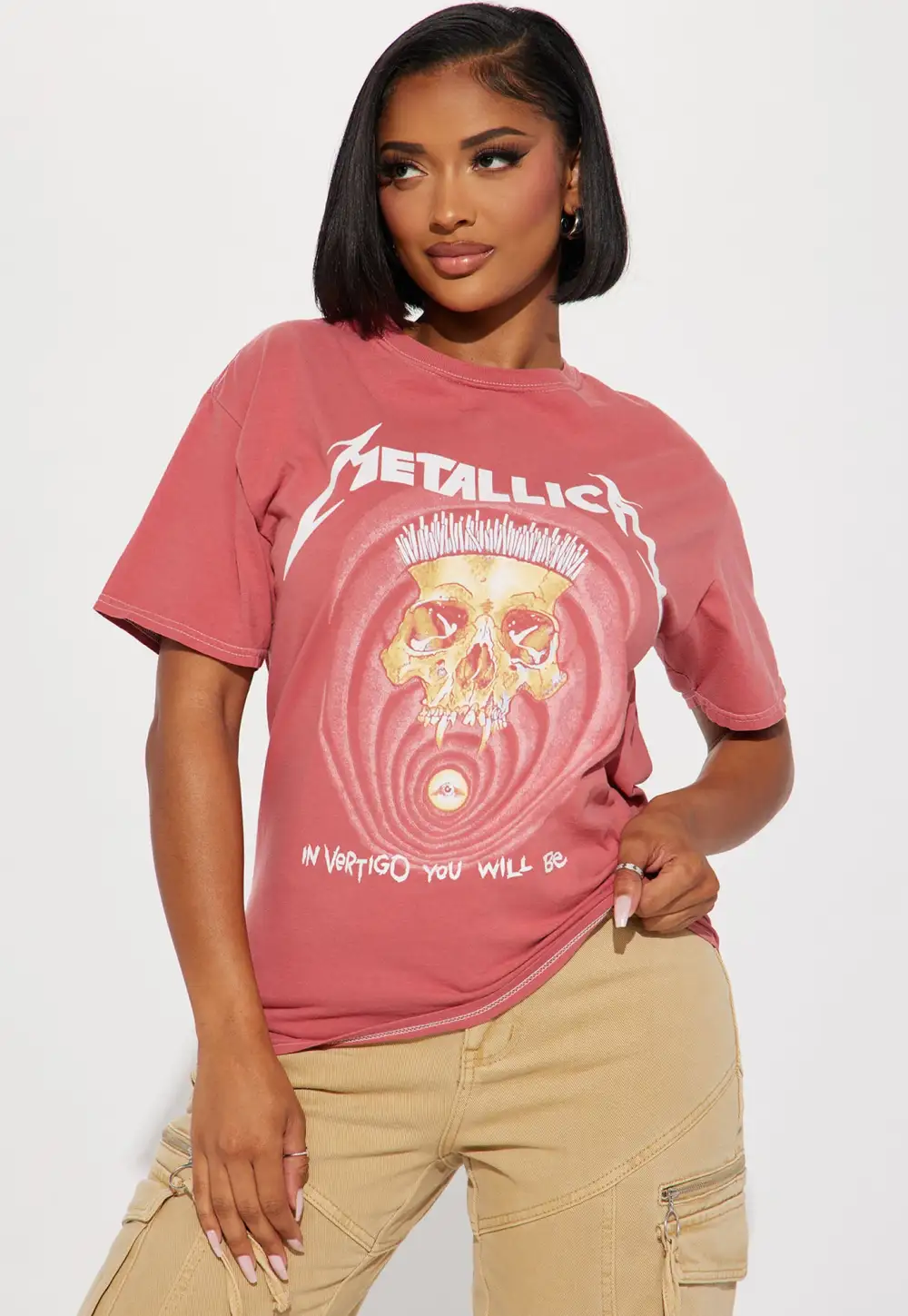 In Vertigo Metallica Tshirt - Rose