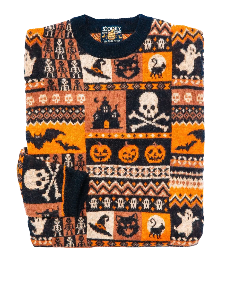 Halloween Patchwork Sweater