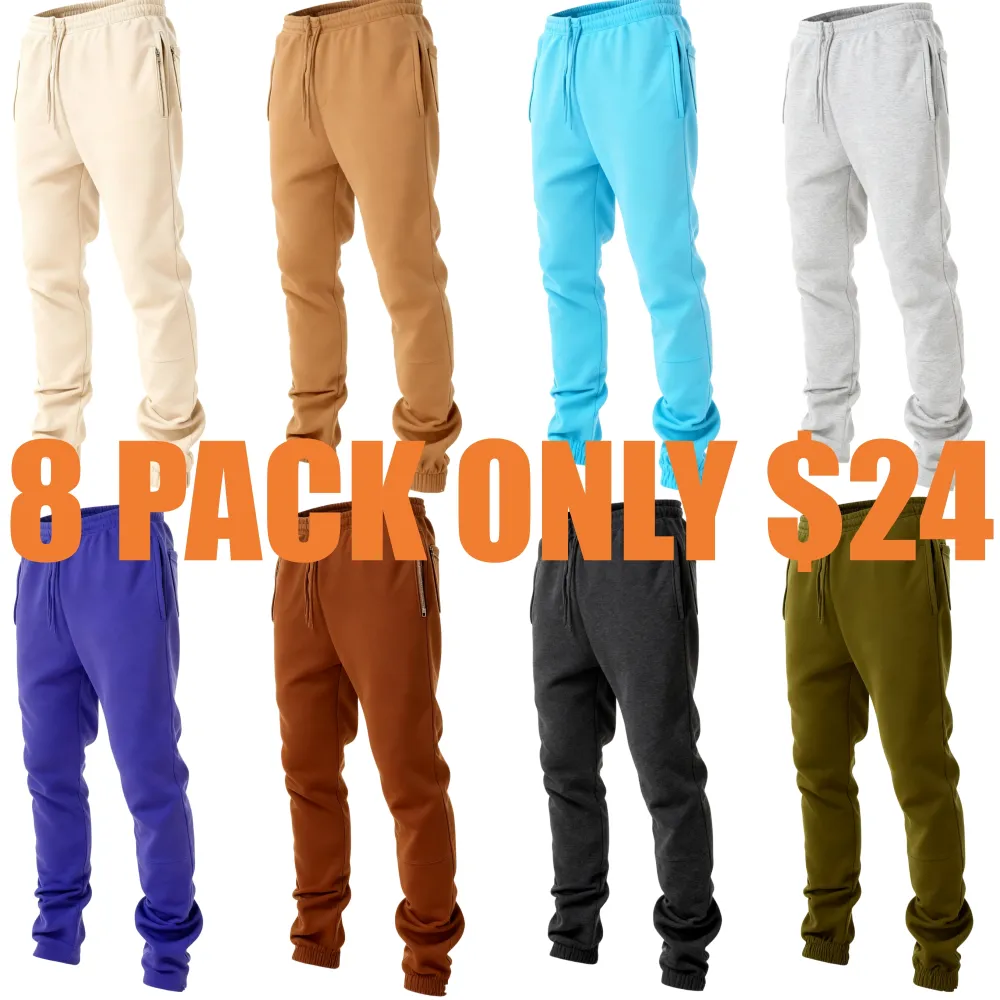 Mens Fleece Wide Leg Sweatpants
