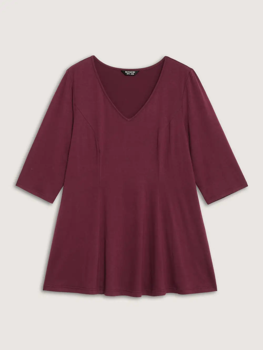 Supersoft Cinched-Flared Waist Knit Top