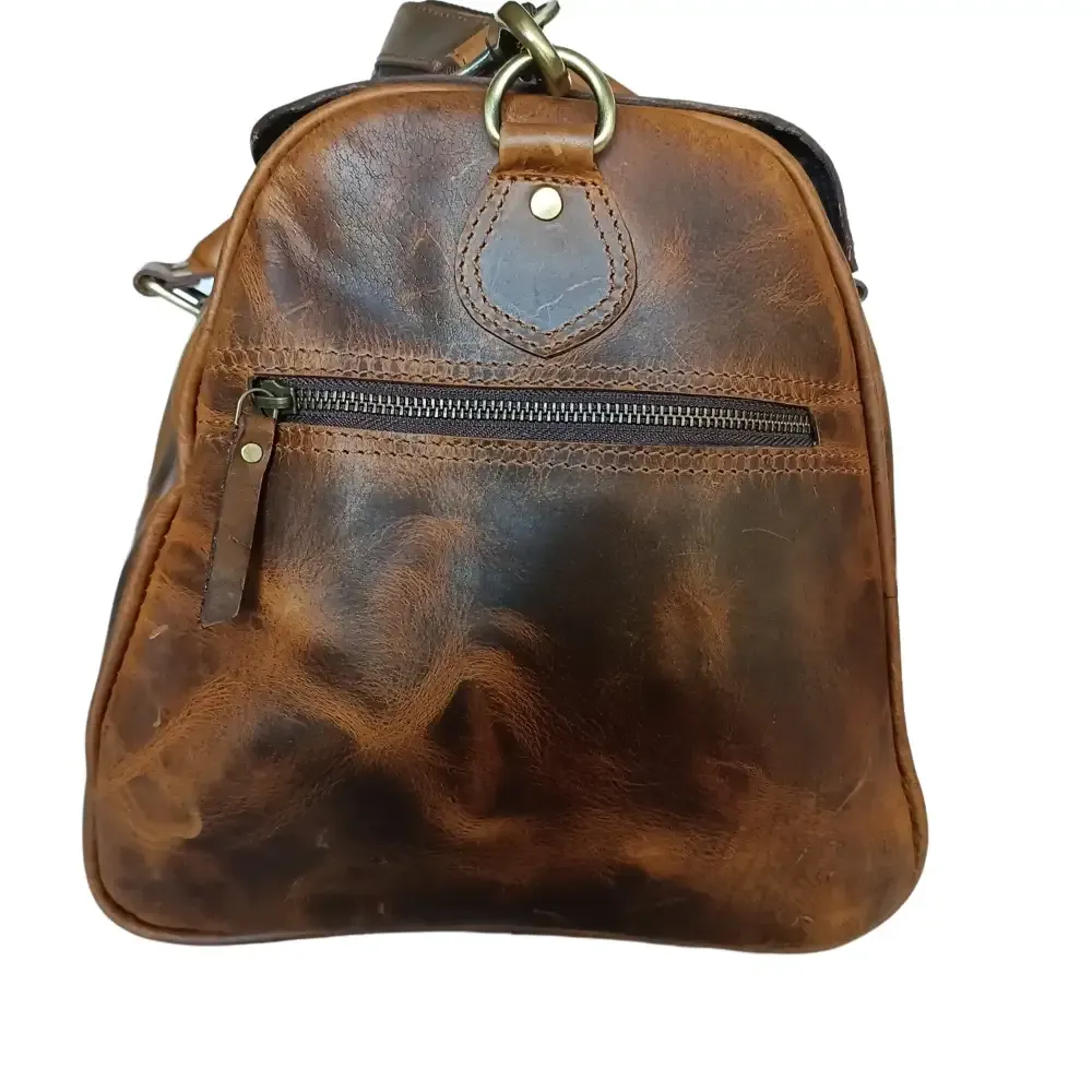 Beige Hard Wax Travel Bag