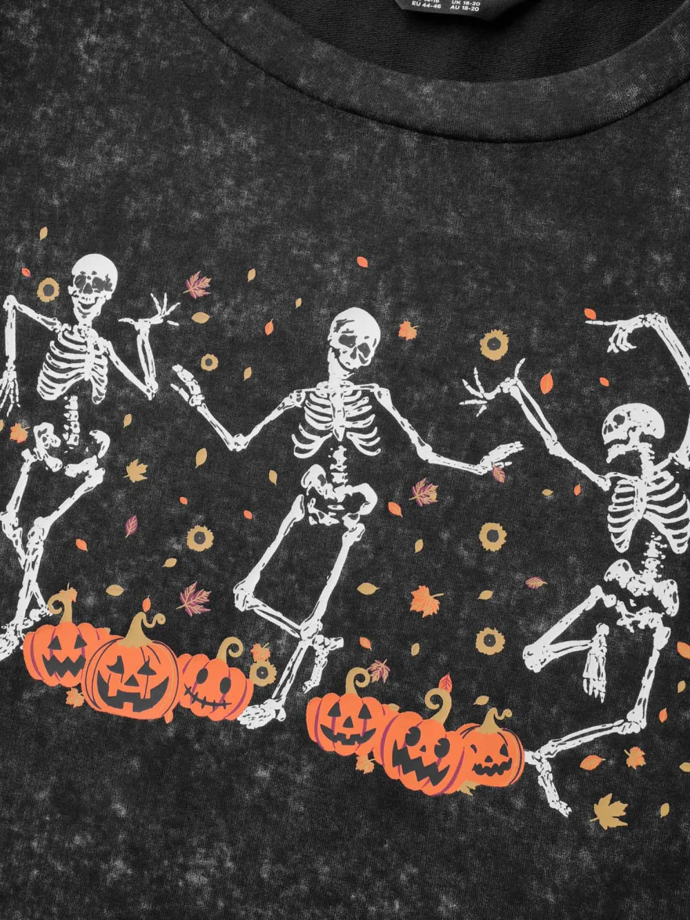 Skeleton Halloween Party Snowflake Effect Sweatshirt