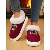 Women's Winter Indoor Slippers with Faux Fur Lining – Warm Anti-Slip Home Shoes for Cozy Indoor Wear