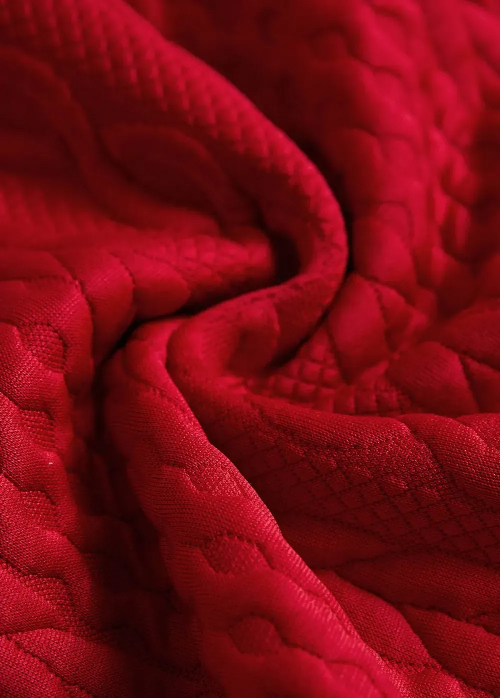 Red Patchwork Plaid Long Sleeve Turn Down Collar Sweatshirt