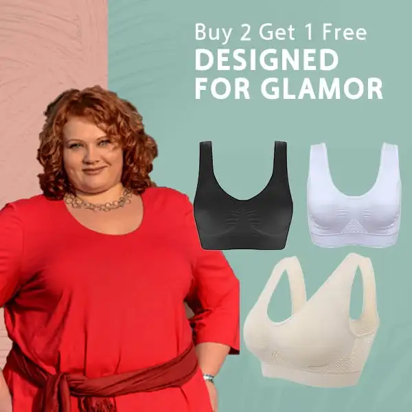 🔥Plus Size S-6XL Cotton Wireless Light Up Air Bra