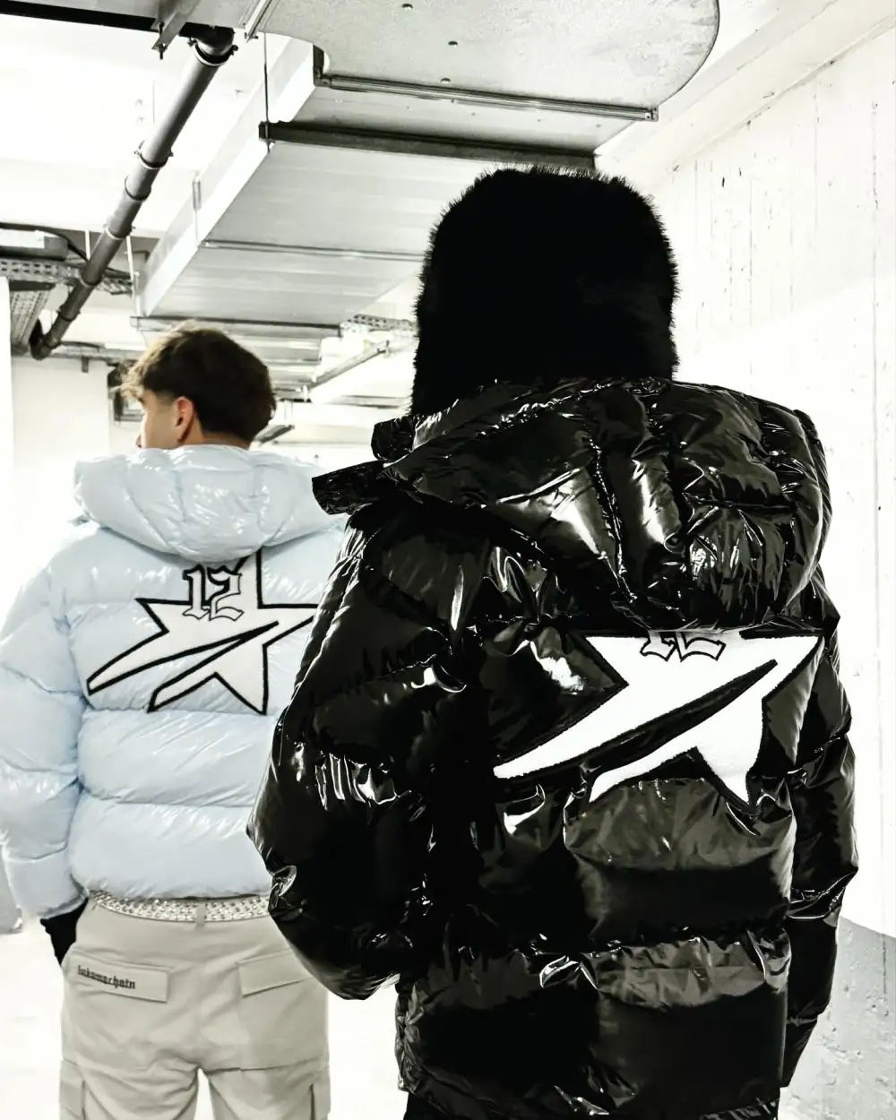 StarBoy Puffer Jacket Baby Blue