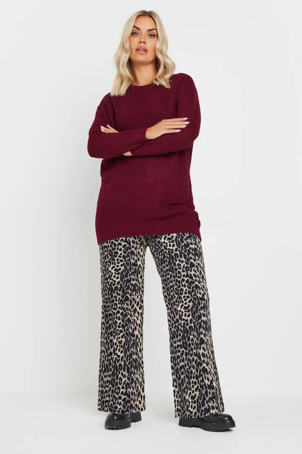YOURS Curve Pink Essential Knitted Jumper