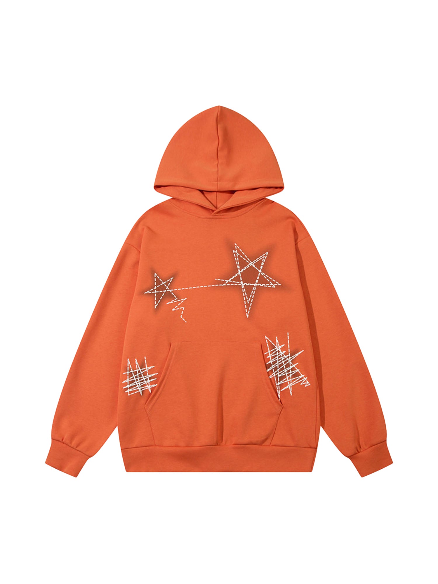 Graffiti Five-pointed Star Hoodie