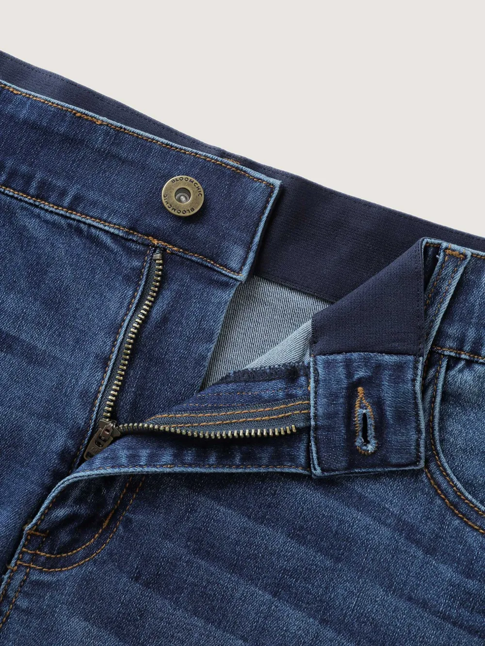 Stretchy Mid-Rise Skinny-Fit Jeans