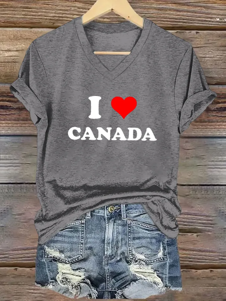 Women'S I Love Canada T-Shirt